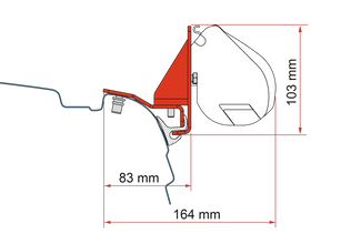 Fiamma Adapter F35 Kit VW T5/T6 Multirail Reimo