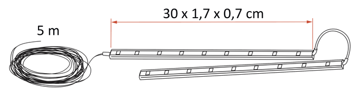 Fiamma Awning Arms LED 4000K