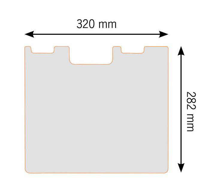 VierTec Sink Cover & Cutting Board 320 x 282 mm