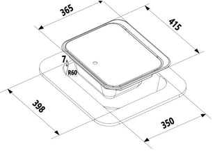 CBEST Sink 1-piece glass cover - 70144 | Stahlor image 3