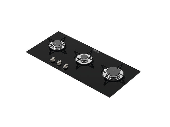 3-flame gas cooker, with 12V electric ignition, 5 kW