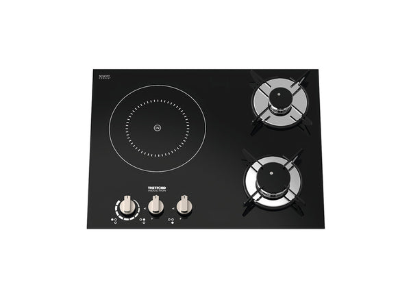 Thetford Hybrid gas cooker 2xgas + 1xinduction, electric ignition kW 12V - 70315 | Stahlor image 1