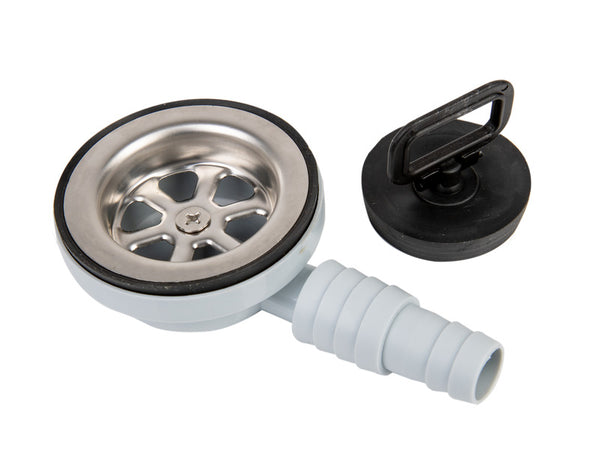 TR.EM Drain set for sink angled - Ø 25 / 20 mm - 705065 | Stahlor image 1