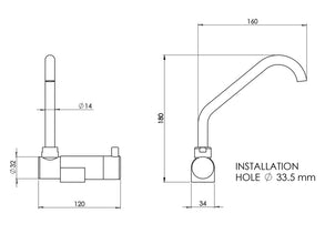CAN Single lever mixer for washbasins 350x320x180 - 705081 | Stahlor image 3