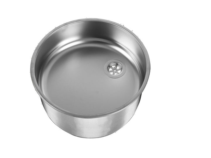 Carbest Round Stainless Steel Washbasin Ø 360 mm, Matt