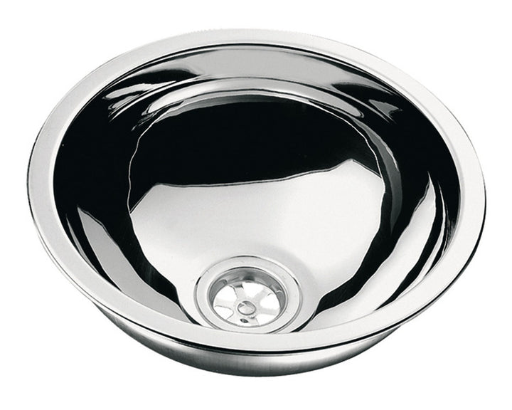 Stainless Steel Built-in Sink - Round - 26 cm diameter