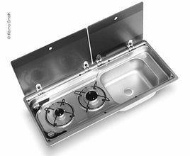 Reimo Camper van extension set 50 KD - Cooker-Sink-Combination & Built-in fridge - 70554 | Stahlor image 2