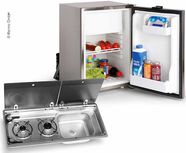 Reimo Camper van extension set 50 KD - Cooker-Sink-Combination & Built-in fridge - 70554 | Stahlor image 1
