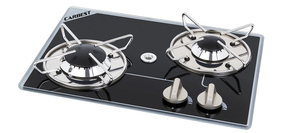 CBEST Built-in gas hob 2 flame - burners side by side - 70558 | Stahlor image 1