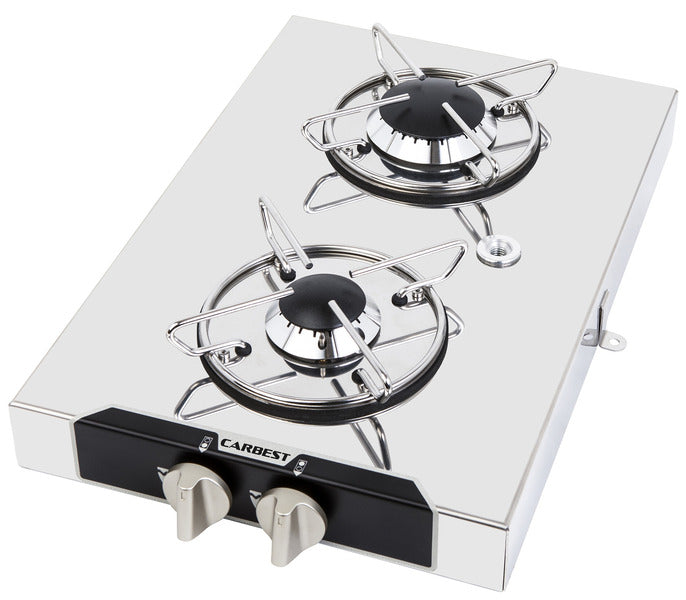 Upholstered gas hob 2 flames