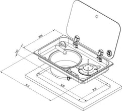CBEST ASO hob/sink combination - Left-hand sink - 70580 | Stahlor image 2