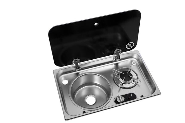 CBEST ASO hob/sink combination - Left-hand sink - 70580 | Stahlor image 1