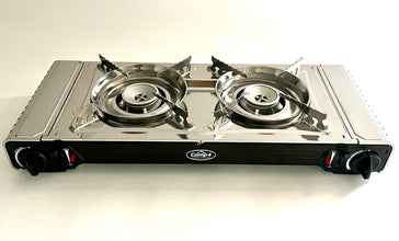 Camp4 Gas cartridge stove GOURMET DOUBLE, 2 flames - 70677 | Stahlor image 2