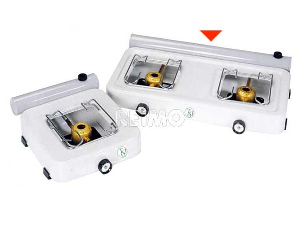 HPV Spirit stove Mambo 2 flame, white, 2000W - 70717 | Stahlor image 1