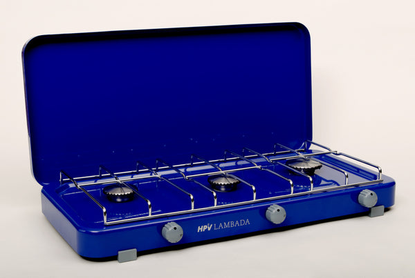 HPV Gas stove Lambada with ignition fuse 3 flame - Blue - 30 mbar - 707570 | Stahlor image 1