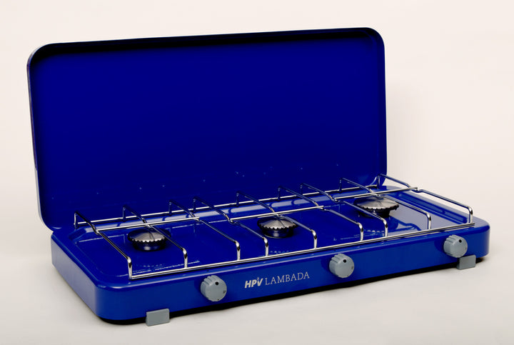 Gas stove Lambada with ignition fuse 3 flame - Blue - 50 mbar