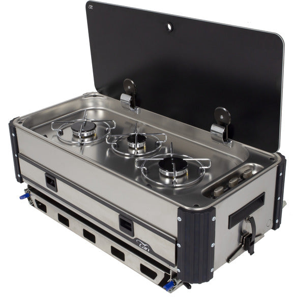 CAN SL1350.LC/LL Slideout gas cooker, 3-flame - 70856 | Stahlor image 1