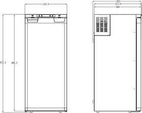 Carbest Compressor refrigerator LR90L - 713507 | Stahlor image 11
