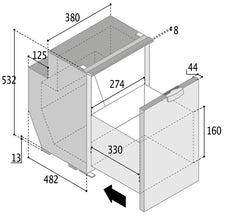 Vitrifrigo Kompr.Kühlschrank C51DW g - 71516 | Stahlor image 2