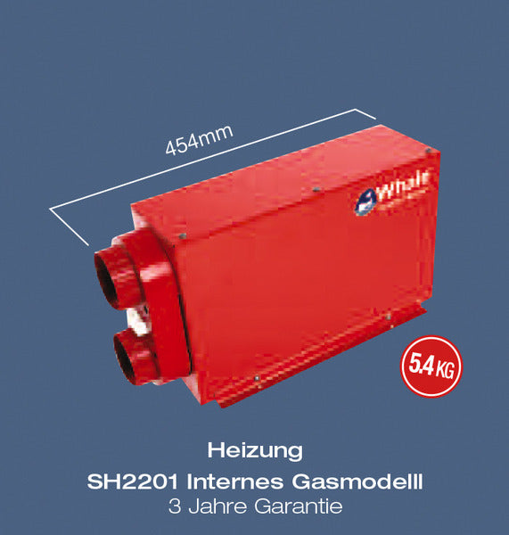 Installation gas heater SH2201 - 2 kW