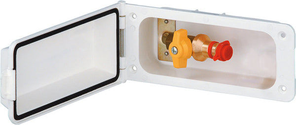 GOK Variant supply flap - external connection for liquid gas with cylinder lock - White - 75140 | Stahlor image 1