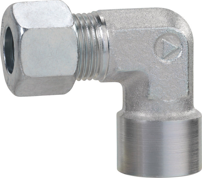 Angle screw-on fitting - 8 mm and 1/2"