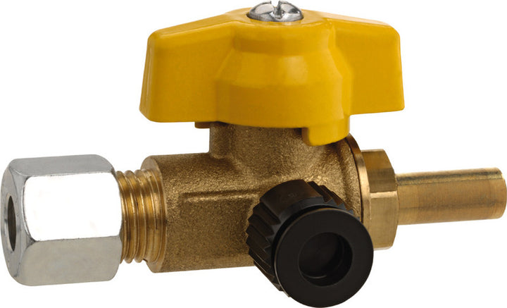 Testing device for 8 mm pipe system