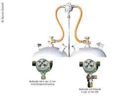 CAVAG Two cylinder system Multimatic - 30 mbar - With test valve - 8 mm SRV - 75396 | Stahlor image 2