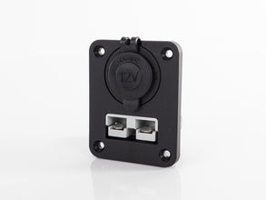 Carbest Mounting panel with 12 V power socket and 50 A connector (Anderson style)