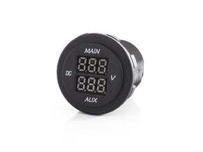 Carbest Dual LED voltmeter (MAIN / AUX) for vehicle and on-board battery - image 2