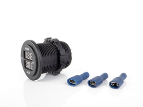 Carbest Dual LED voltmeter (MAIN / AUX) for vehicle and on-board battery - image 3