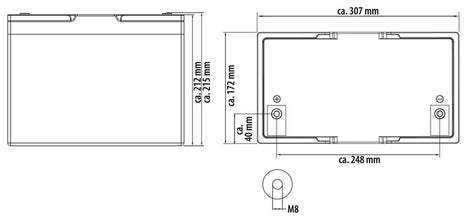 McCamping LiFePO4 lithium battery MC-LB100 - 814560 | Stahlor image 2