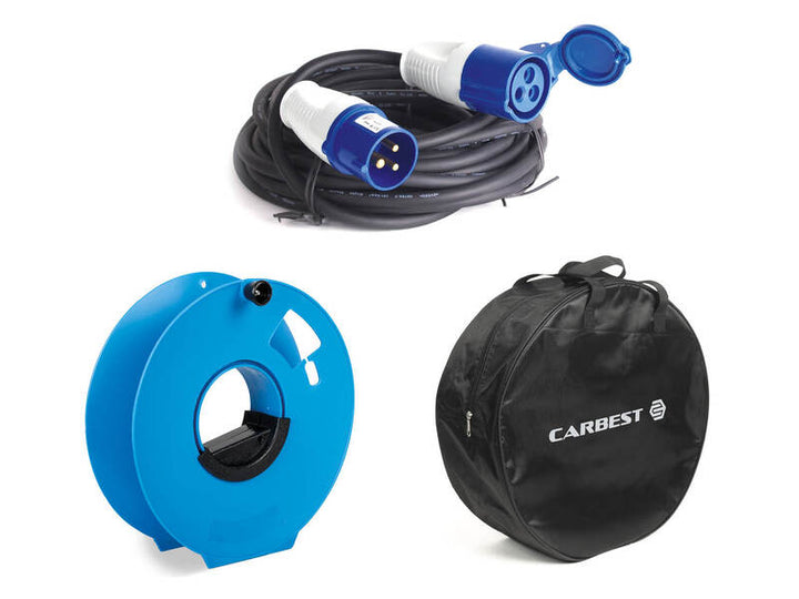 Cable set with cable 3x2.5 mm2, 25m and cable drum, cable bag