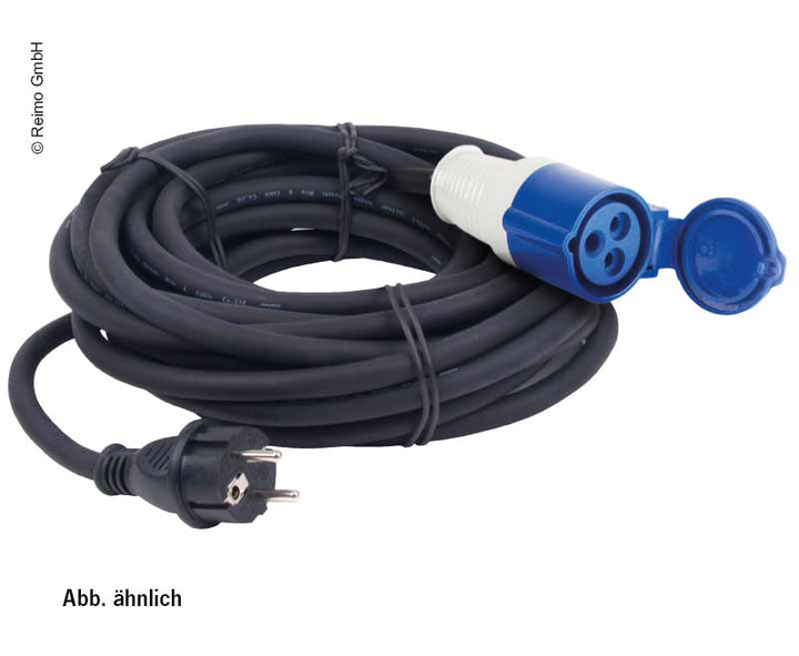 CEE Adapter Cable Schuko Plug to CEE Coupling, 0.4 m