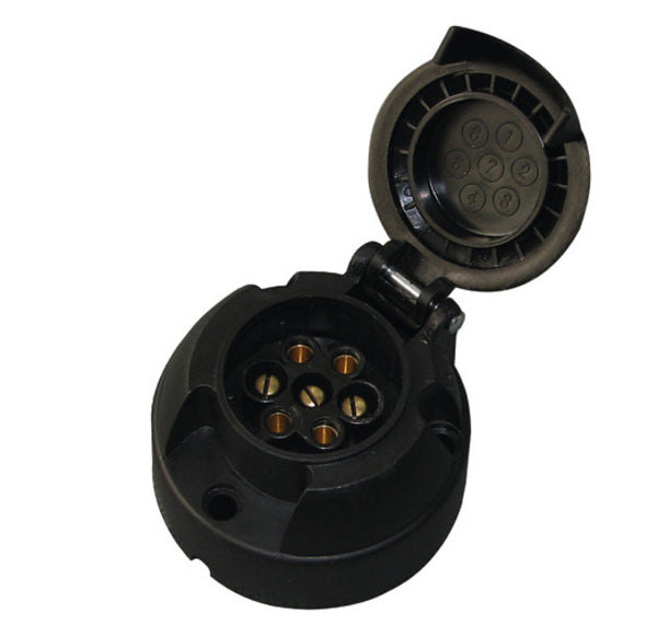 CBEST 7-pole trailer socket for the towing vehicle Plastic - 821022 | Stahlor image 1