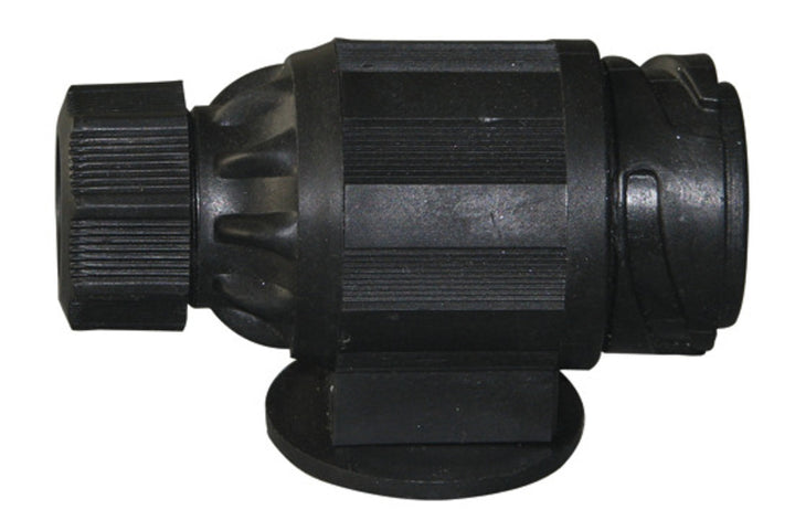 13-pole caravan plug with locking plate