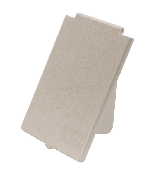 Replacement Cover, Rectangular, White, for CEE Inlet Socket 82140