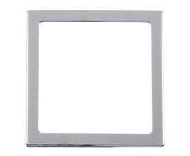 Inprojal cover frame 1-fold 62x62mm, silver chrome, SB-packed - 821611 | Stahlor image 2