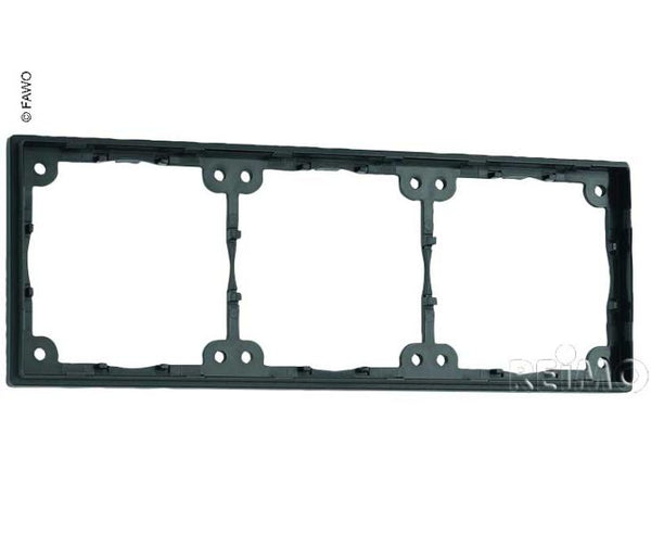 INPRO Spacer frame 3-fold. Flat, 3mm construction height. Slate grey. lots - 82166 | Stahlor image 1