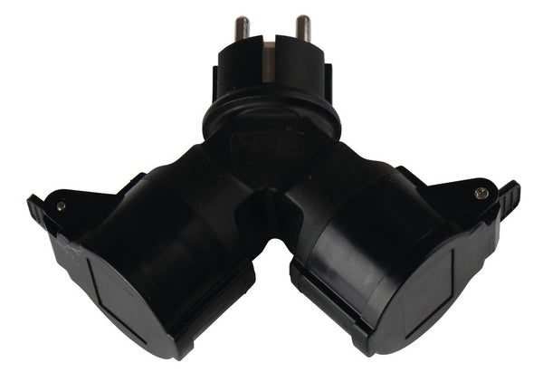 Carbest Schuko distributor plug, rubber