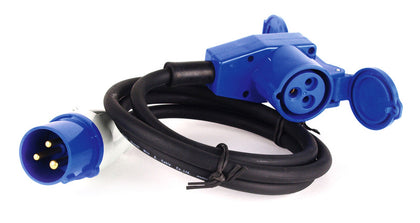CEE plug / angle coupling 30 m - 3 x 1.5 mm²