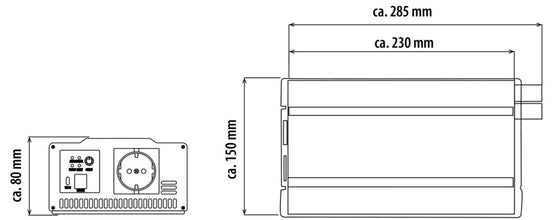 Carbest PowerWave Inverter 500 W sine wave inverter with the latest generation of grid priority circuit - image 4