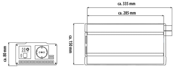Carbest PowerWave Inverter 1000W - sine wave inverter with grid priority circuit of the latest generation - image 4