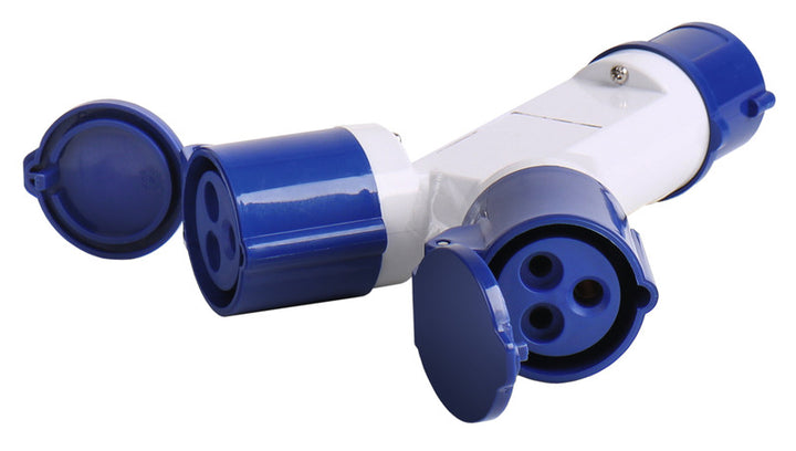 CEE Plug / 2-Way CEE Distribution Socket with Hinged Cover