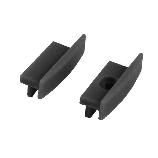 Replacement End Caps, Black, for LED Profile 829993 (2 Pieces)