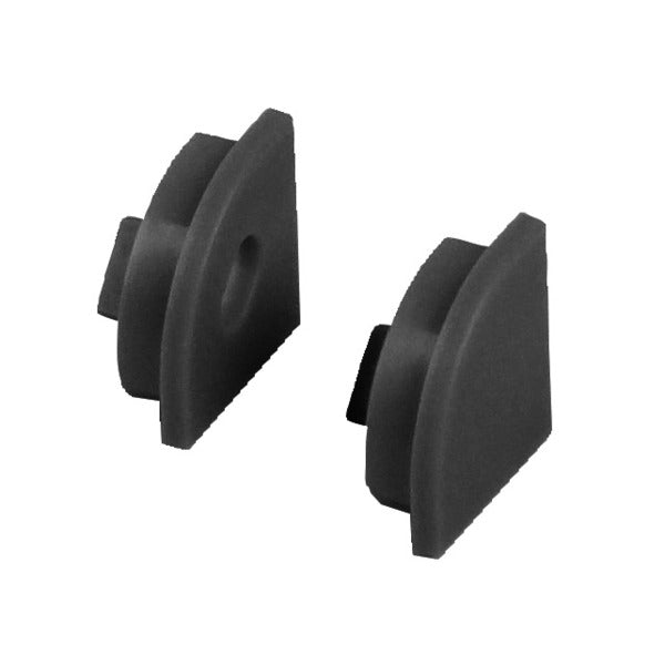 End Caps for Flat Aluminum LED Profile - Set of 2