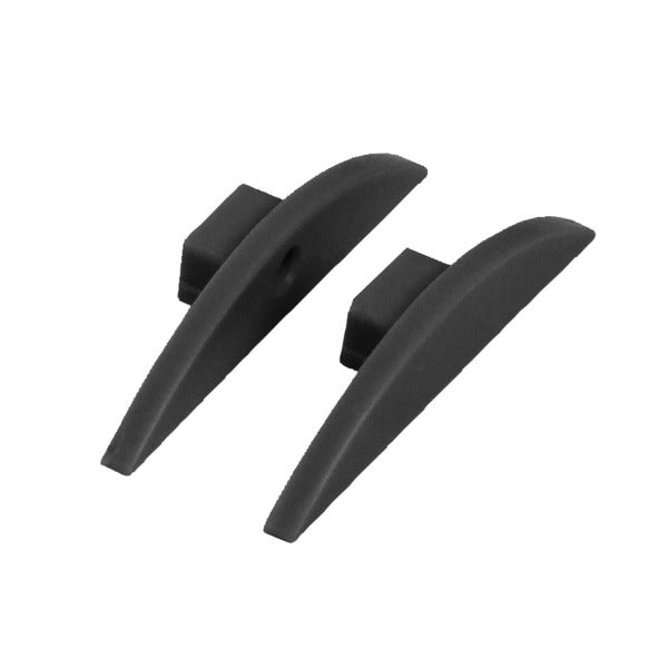 End Caps, Black, for Half-Round Aluminum LED Profile, 2 Pieces