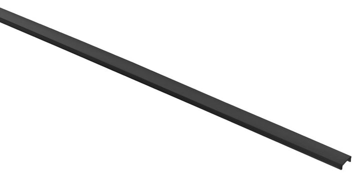 Black Tinted Cover (Opaque) for Aluminum LED Profile, 1.5 m