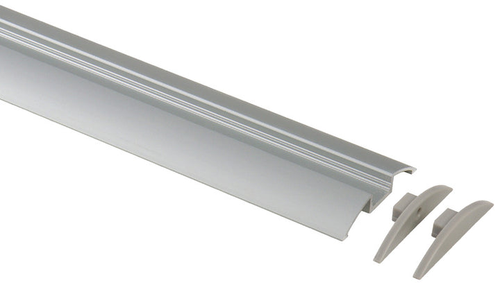 Aluminum profile for LED strip - half round - length 1.5 m