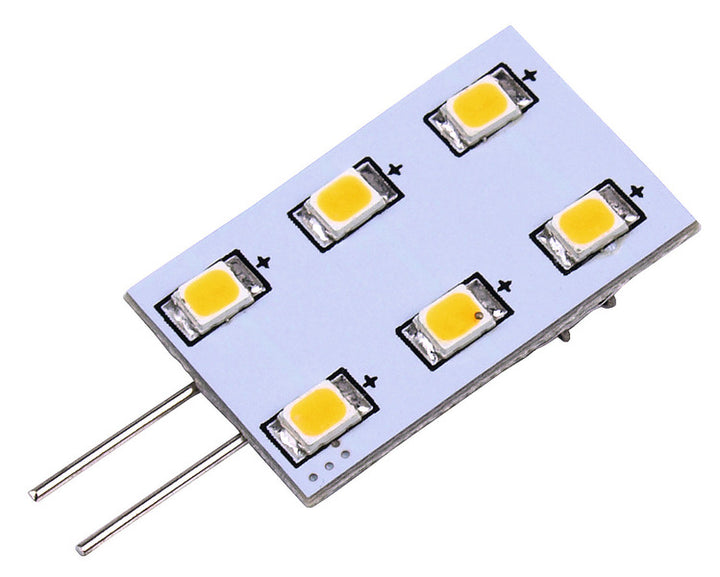 LED Bulb G4, 1.2 W, 90 Lumens, 6x Warm White SMD